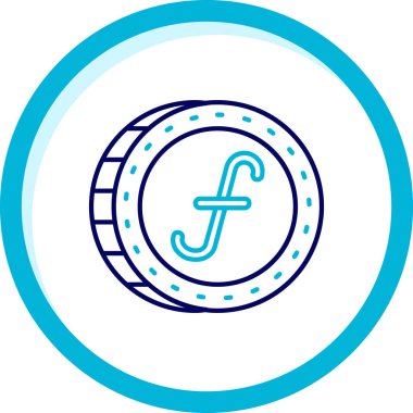 F harfinin vektör illüstrasyonu