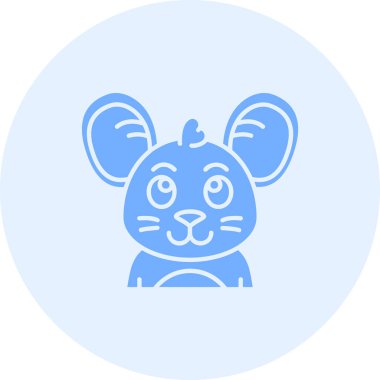 Hayvan tavşan simgesi vektör çizimi