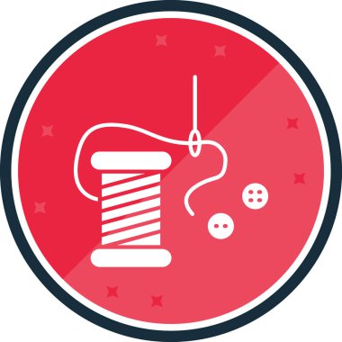 dikiş makinesi simge vektör çizim