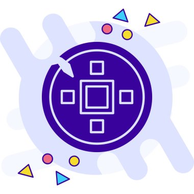 çip işlemci simgesi