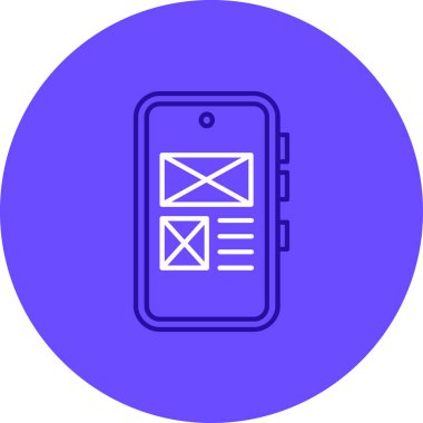 Vektör E- posta simgesi illüstrasyonu