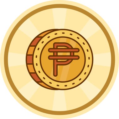 Para simgesi, vektör illüstrasyonu