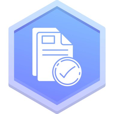 Belge. Web simgesi basit illüstrasyon