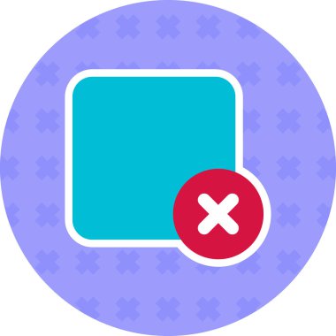 Simge, vektör illüstrasyon tasarımını sil