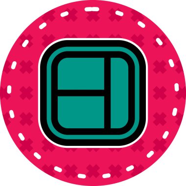 Kumarhane çipi ikonu. vektör illüstrasyonu