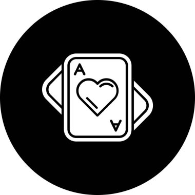 poker. Web simgesi basit illüstrasyon