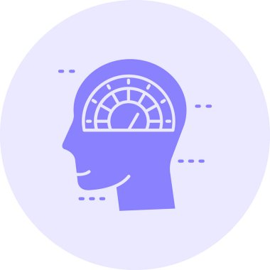 Beyin. Web simgesi basit illüstrasyon