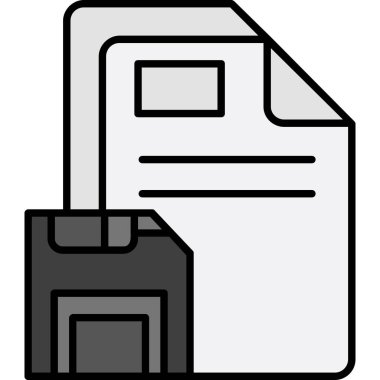 Yazıcı simgesi vektör illüstrasyonu