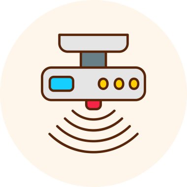 kamera simgesi vektör illüstrasyonu