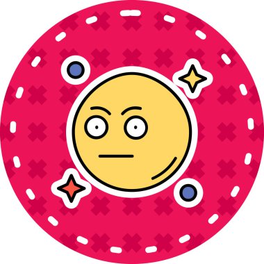 Ay ikonu vektör illüstrasyonu