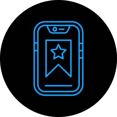 akıllı telefon simgesi vektör illüstrasyonu