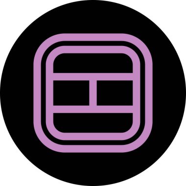 Modern bir simgenin vektör illüstrasyonu