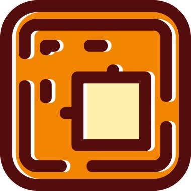 Çip simgesi vektör illüstrasyonu