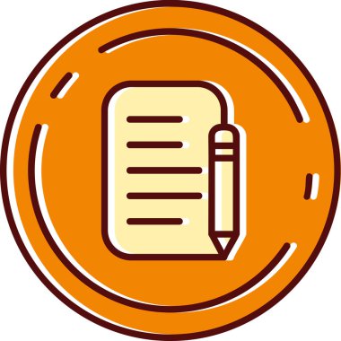 Belge vektör simgesi modern basit vektör illüstrasyonu