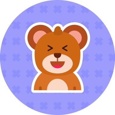 hayvan yüzlü simge simgesi - özet biçimi