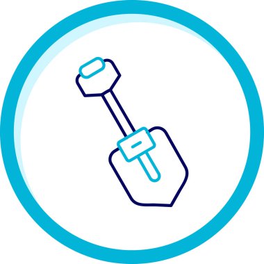 Kürek. Web simgesi basit illüstrasyon