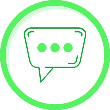 kabarcık sohbet ileti simgesi Doldurulmuş dış hat biçimi