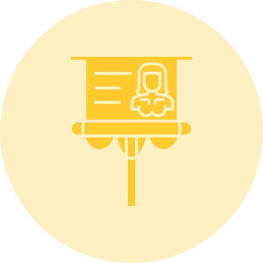 Modern simgenin vektör illüstrasyonu