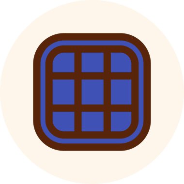 Ekmek ikonu. vektör illüstrasyonu