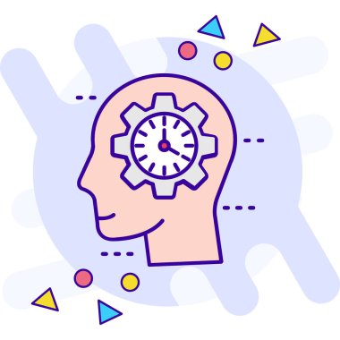 insan beyni vektör tasarımlı dişli