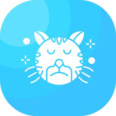 kedi simgesi vektör illüstrasyonu