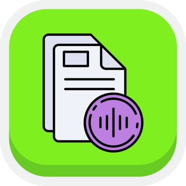 Ses Dolu eğri, basit vektör illüstrasyonu