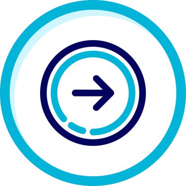 Yönlendirme simgesi soyut bir grupta izole edildi