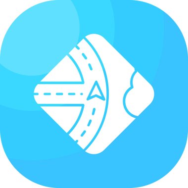 harita simgesi vektör illüstrasyonu