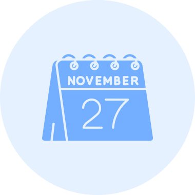 Kasım 27, tek günlük takvim ve basit takvim