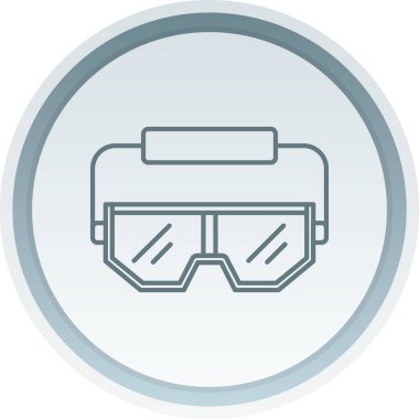 vr gözlük simgesi modadan izole edilmiş arkaplan