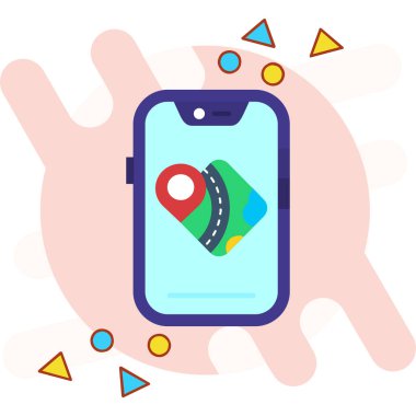 gps navigasyon konumu simgesi