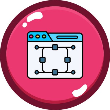 Web sitesi için sunucu vektör simgesi modern satır vektör çizimi