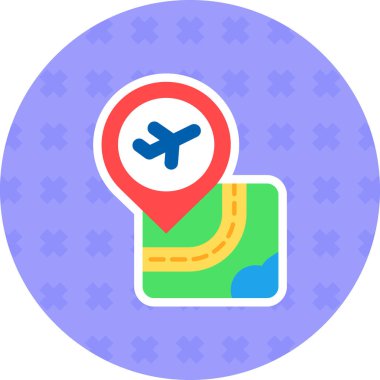 gps konum simgesi düz biçimli