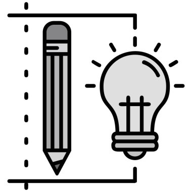 Ampul simgesi, vektör illüstrasyonu beyaz arkaplanda izole edildi