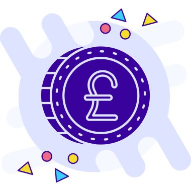 Para için. Web simgesi basit illüstrasyon