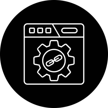 seo ve pazarlama simgesinin vektör illüstrasyonu