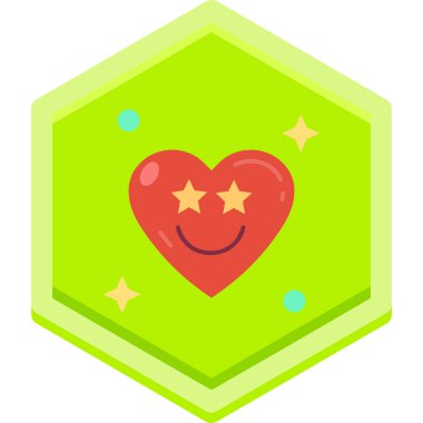 Kalp. Web simgesi basit illüstrasyon