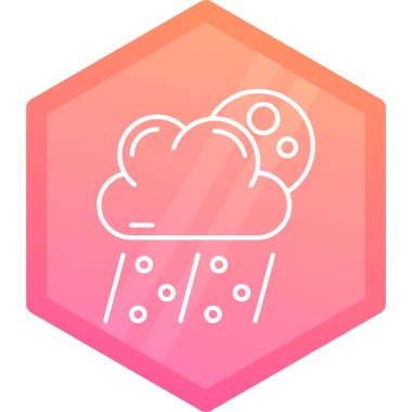 Bulut simgesinin vektör illüstrasyonu