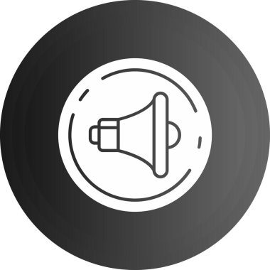 megafon simgesi, vektör illüstrasyonu