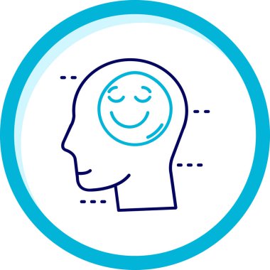 Gülümse ikon vektör illüstrasyonu