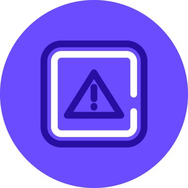 Uyarı simgesinin vektör illüstrasyonu