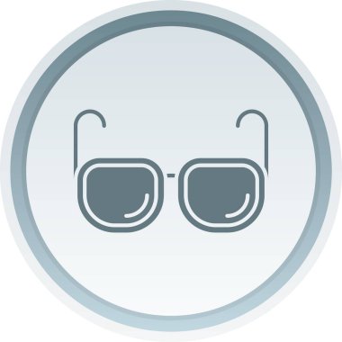 Gözlük ikonu. Web için gözlük vektör simgelerinin basit çizimi