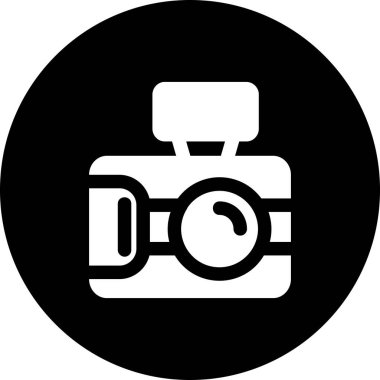 kamera simgesi vektör illüstrasyonu