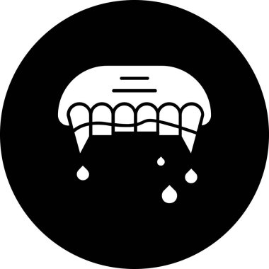 Su bırakma simgesinin illüstrasyon vektörü grafiği.