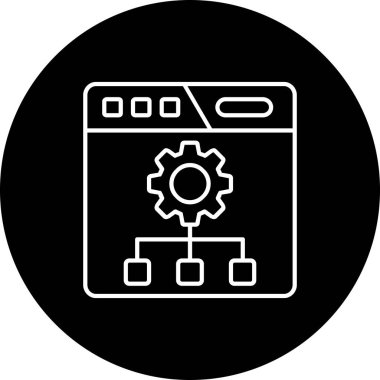 Bir seo simgesinin vektör çizimi