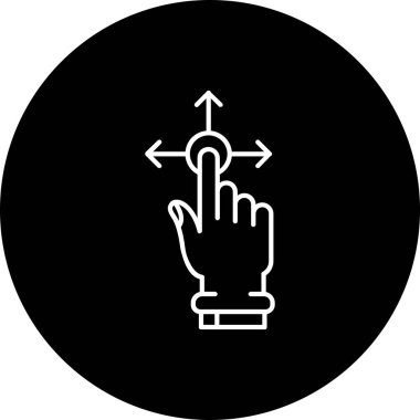 Çember simgesi olan el