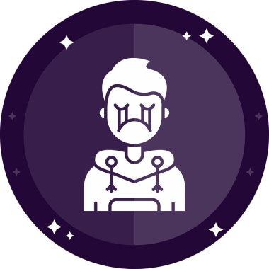 Bebeğim. Web simgesi basit illüstrasyon