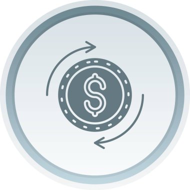 Dolar simgesi vektör illüstrasyonu