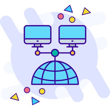 bilgisayar teknolojisi simgesi - taslak biçimi