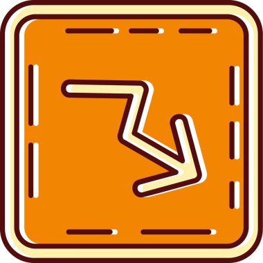 Yol işaretinin vektör illüstrasyonu